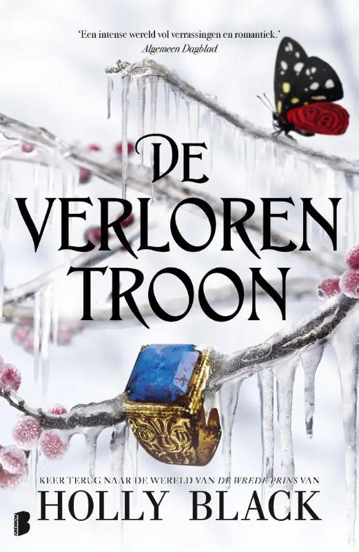 Een gouden ring verloren troon met een ornamenteel gegraveerd band en een groot vierkant blauw edelsteen centraal geplaatst