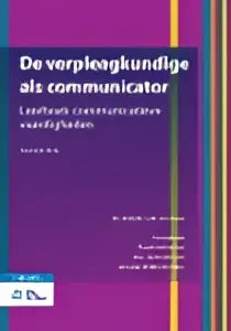 Boekcover van de verpleegkundige als communicator met witte tekst en oranje streep door ten have janneke willemse bsl media