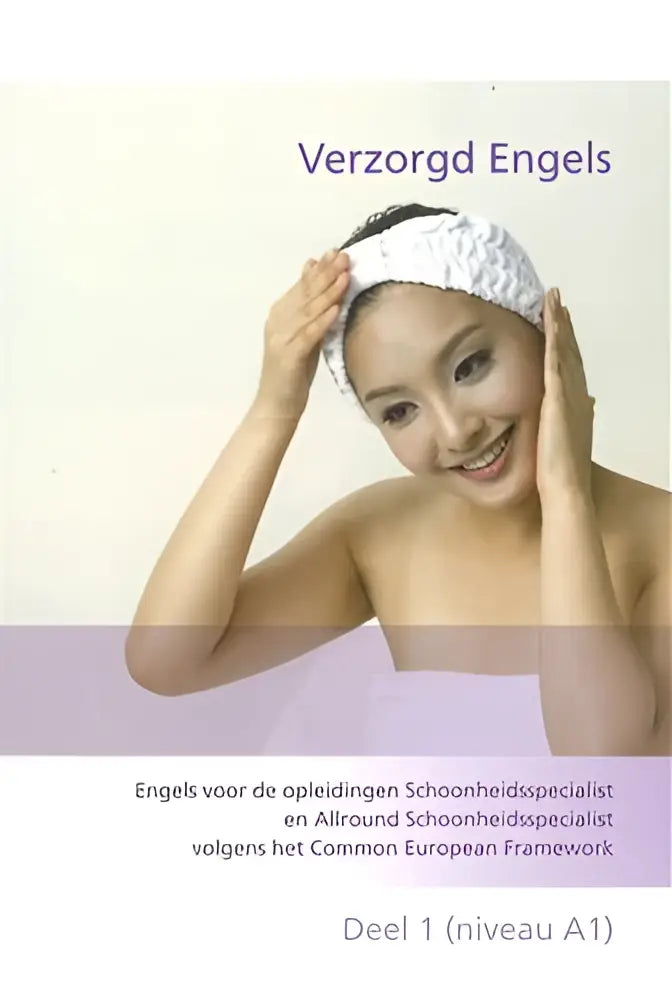 Witte textuur hoofddeksel verzorgd engels voor opleidingen schoonheidsspecialist en allround schoonheidsspecialist
