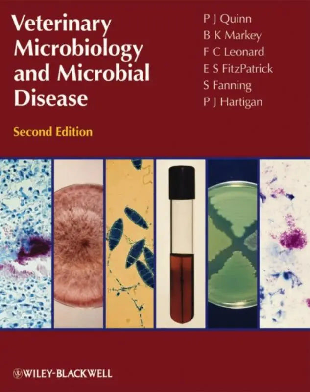 De voorkant van het studieboek veterinary microbiology and microbial disease tweede editie over microbiologie en microbiële ziekte