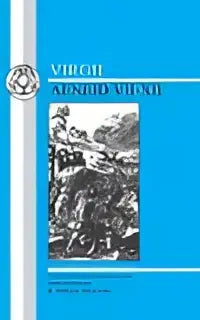 Blauw hardcover boek virgil aeneid vii-xii met zwart-wit strijdillustratie en bewerkt door r voor studie Latin texts