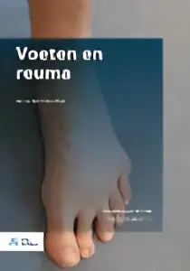 Minimalistische boekcover voeten en reuma met moderne typografie op zachte gradient achtergrond elleke huijbrechts bsl media paramedisch algemeen
