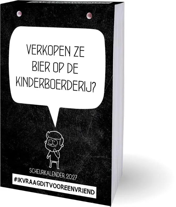 Ik vraag dit voor een vriend scheurkalender - 2027