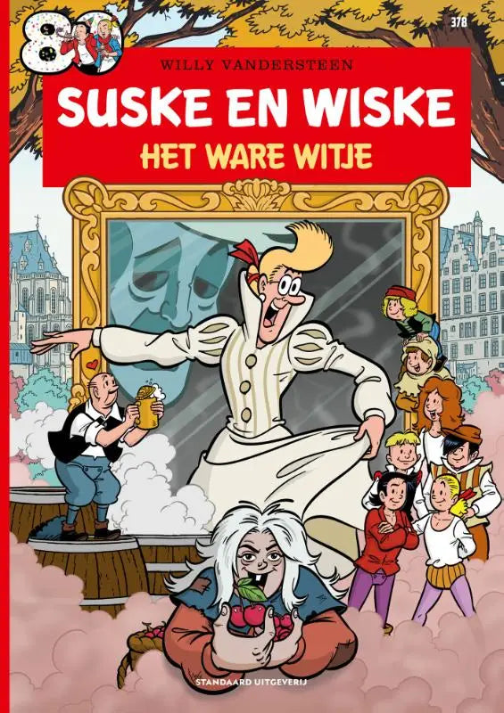 Cover van het stripboek suske en wiske het ware witje door willy vandersteen met kleurrijke illustraties strips algemeen