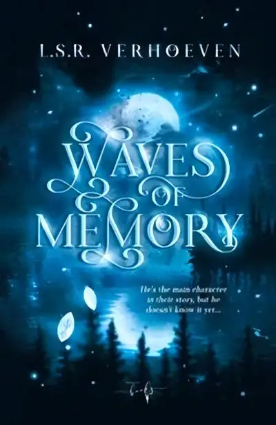 De boekcover van waves of memory door i.s.r toont een young adult paranormale fantasy over een bovennatuurlijke wereld