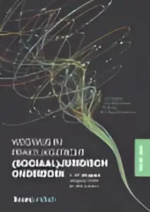 De voorkant van wegwijs in praktijkgericht sociaal juridisch onderzoek met een complex netwerkdiagram in donkergrijs