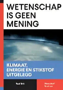 De krantkop van het product wetenschap is geen mening toont in zwarte en witte letters de titel wetenschappelijk roel grit management algemeen