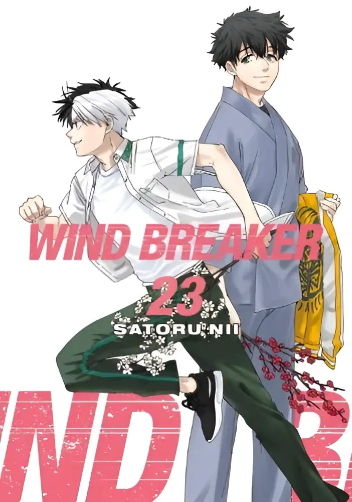 Cover art van wind breaker volume 23 graphic novel met twee anime-stijl mannelijke personages in dynamische poses