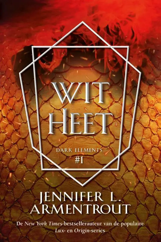 De boekomslag van wit heet door jennifer l met donkere elementen geschikt voor liefhebbers van drama en mysterie
