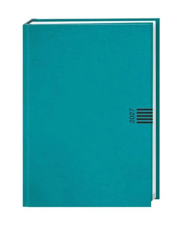 Wochen-Cheftimer A5, petrol 2027 - Alle Termine stets dabei: Praktischer Buchkalender im formschönen Design, der in jede Tasche passt. Neutraler Planer im Format 15,2 x 21,5 cm