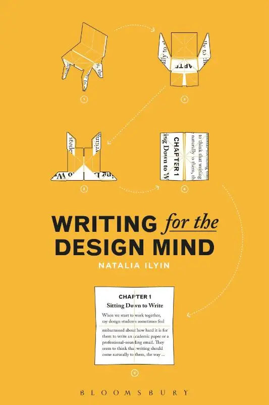 De boekomslag van writing for the design mind door natalia ilyin, gepubliceerd door bloomsbury