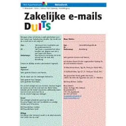 Zakelijke e-mails duits - zakelijke e-mails duits - boek