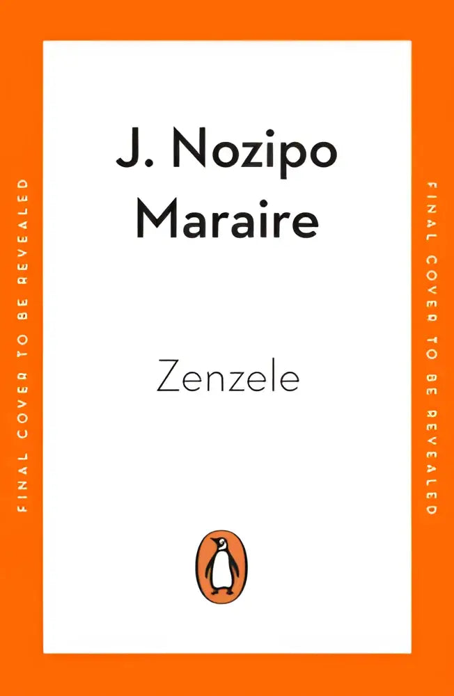 Oranje harde kaft boek zenzele met witte omslag en zwarte tekst j door nozipo maraire penguin african writers literaire fictie