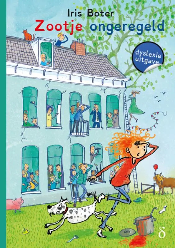 De cover van het kinderboek zootje ongeregeld door iris boter met kleurrijke cartoonillustraties en speelse personages