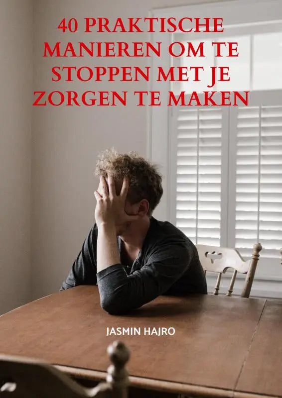 De boekcover toont praktische manieren met rode tekst en een afbeelding van een persoon in distress