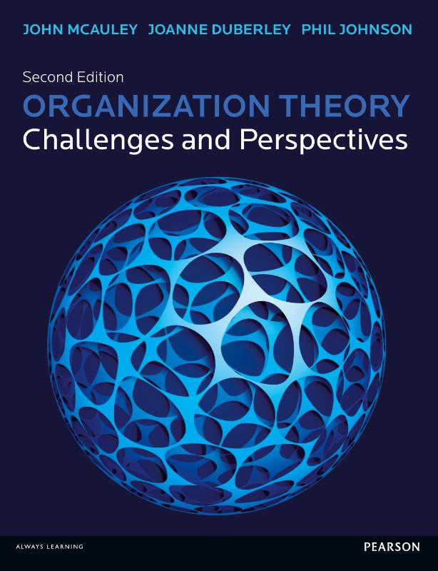 Organization Theory: Challenges and Perspectives