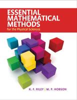 Essential Mathematical Methods for the Physical Sciences