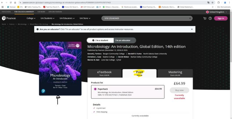 Microbiology: An Introduction, Global Edition + Mastring Microbiology with Pearson eText (Package)