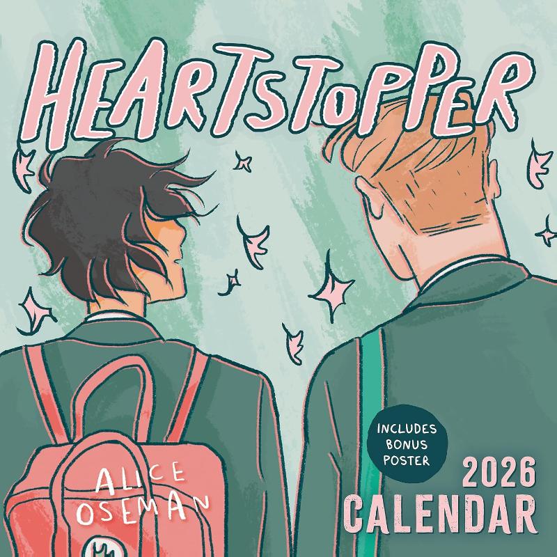 The Heartstopper 2026 Calendar - With art by Alice Oseman, and bonus poster!