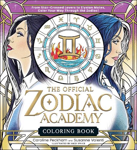 Boekomslag The Official Zodiac Academy Coloring Book : From Star-Crossed Lovers to Elysian Mates, Color Your Way Through the Zodiac! – ISBN 9781507226650