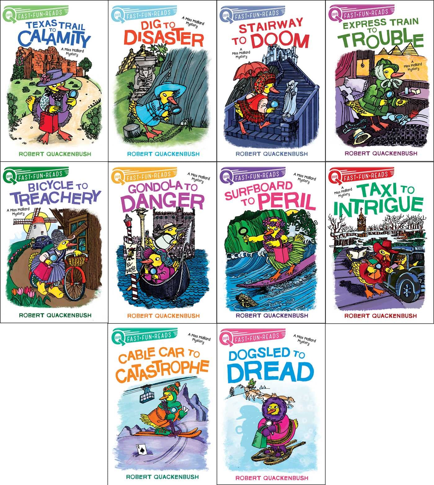Miss Mallard Mysteries Collected Set: Texas Trail to Calamity; Dig to Disaster; Stairway