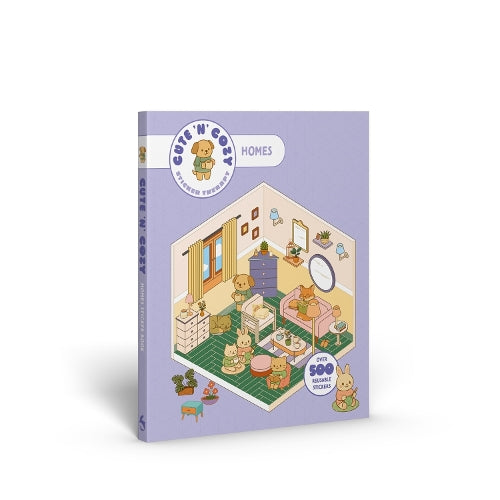 Cute 'n' Cozy Sticker Therapy: Homes - Over 500 reusable stickers!