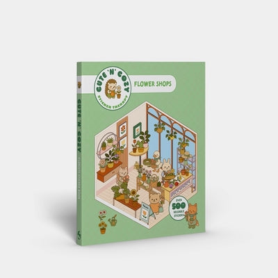 Cute 'n' Cozy Sticker Therapy: Flower Shops - Over 500 reusable stickers!