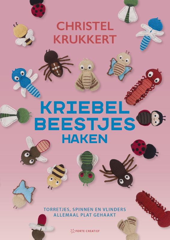 Kriebelbeestjes haken - Torretjes, spinnen en vlinders, allemaal platgehaakt