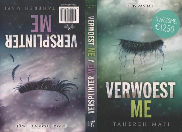 Boekomslag Verwoest me; Versplinter me van Tahereh Mafi – ISBN 9789020679892