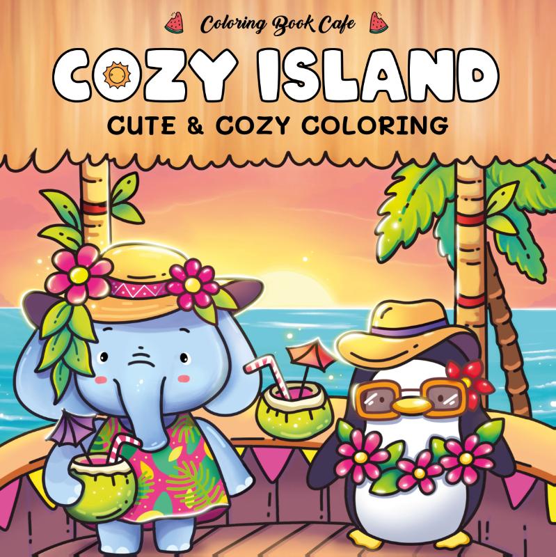 Cozy island - Cute & cozy coloring