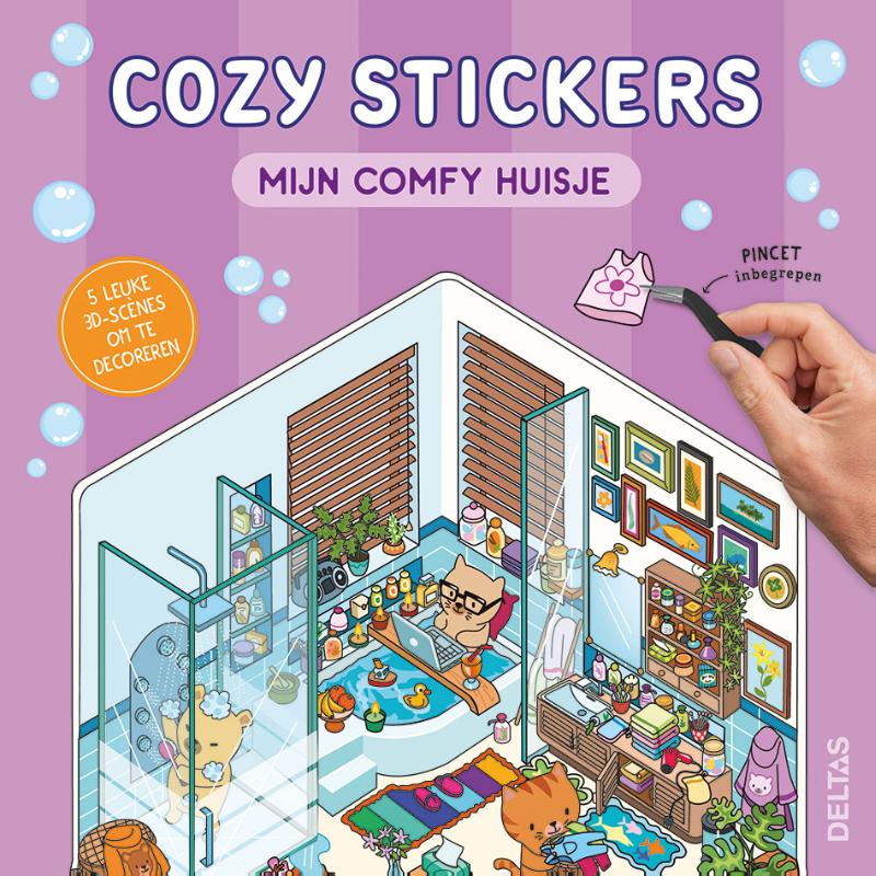 Cozy Stickers - Mijn comfy huisje - 5 leuke 3D-scènes om te decoreren