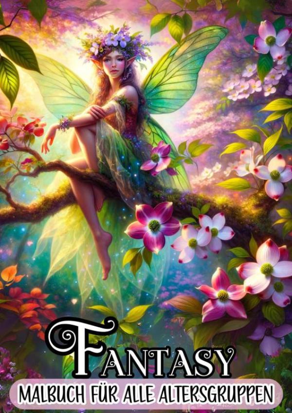 Malbuch für alle Altersgruppen - Fantasy - 25 Malvorlagen für stundenlange Entspannung