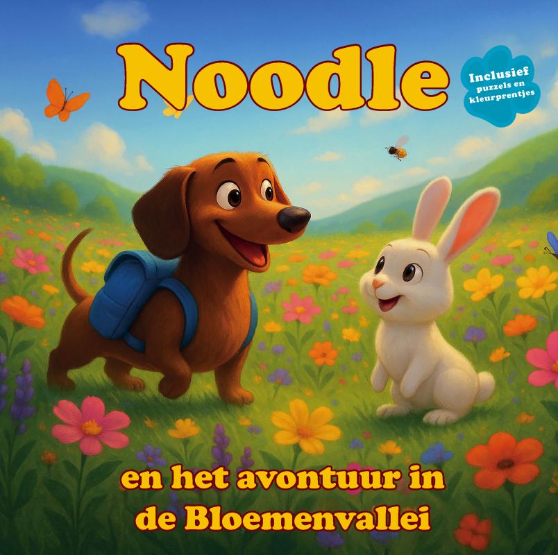 Noodle en het avontuur in de bloemenvallei - Een teckel ontdekt de kracht van vriendschap