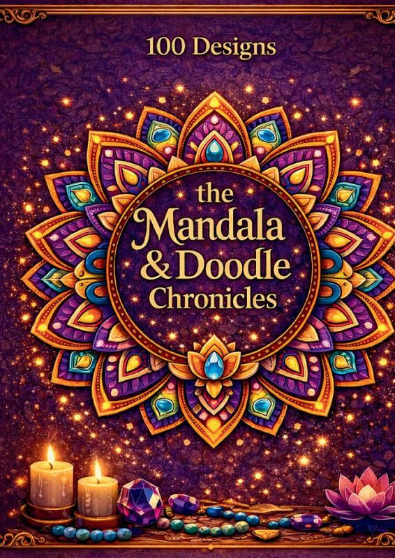 Mandala & Doodle designs - Coloringbook for adults