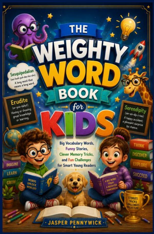 THE WEIGHTY WORD BOOK FOR KIDS - Big Vocabulary Words, Funny Stories, Clever Memory Tricks, and Fun Challenges for Smart Young Readers
