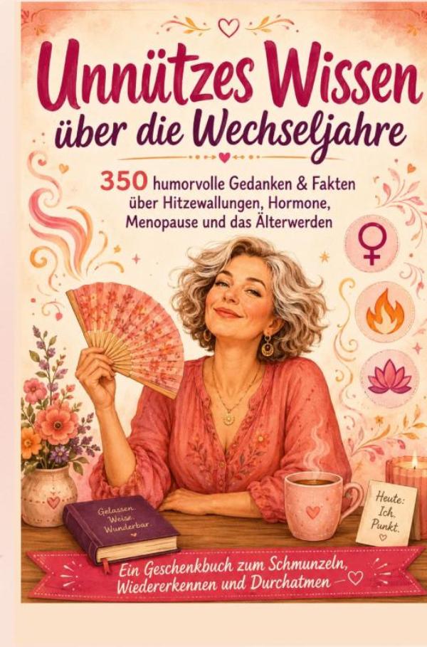 350 humorvolle Gedanken und Fakten über Menopause, Hitzewallungen, Hormone, Stimmungsschwankungen und das Älterwerden - Ein Geschenkbuch zum Schmunzeln, Wiedererkennen und tief Durchatmen