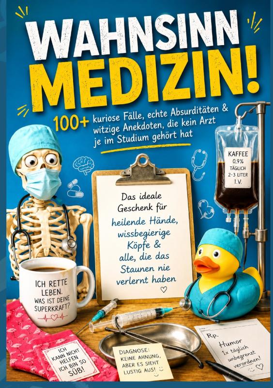 Wahnsinn Medizin! 100+ kuriose Fälle, echte Absurditäten & witzige Anekdoten, die kein Arzt je im Studium gehört hat - Das ideale Geschenk für heilende Hände, wissbegierige Köpfe & alle, die das Staunen nie verlernt haben