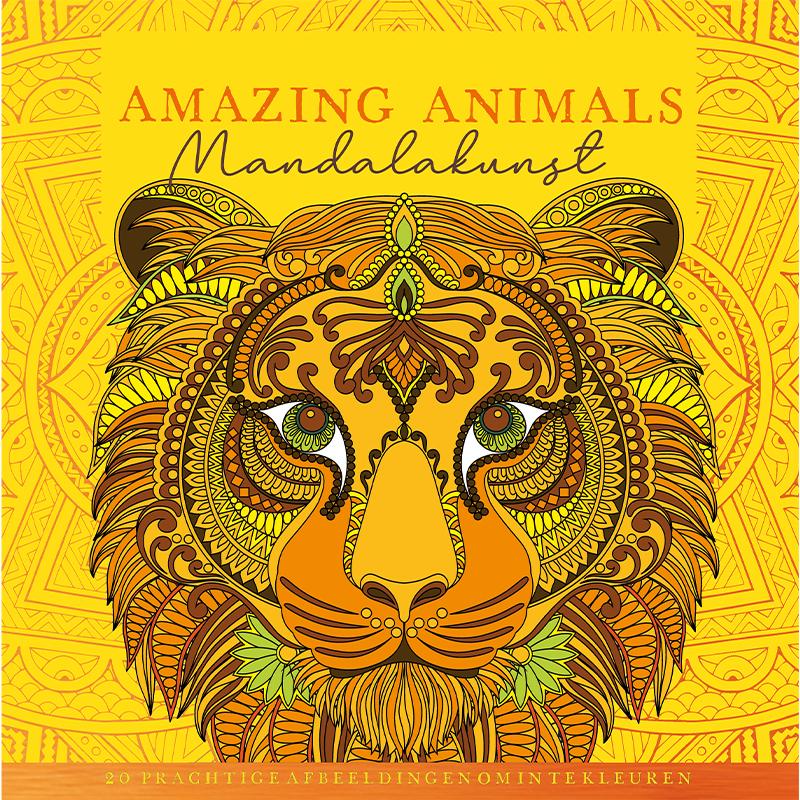 Amazing animals - mandalakunst - 20 prachtige afbeeldingen om in te kleuren