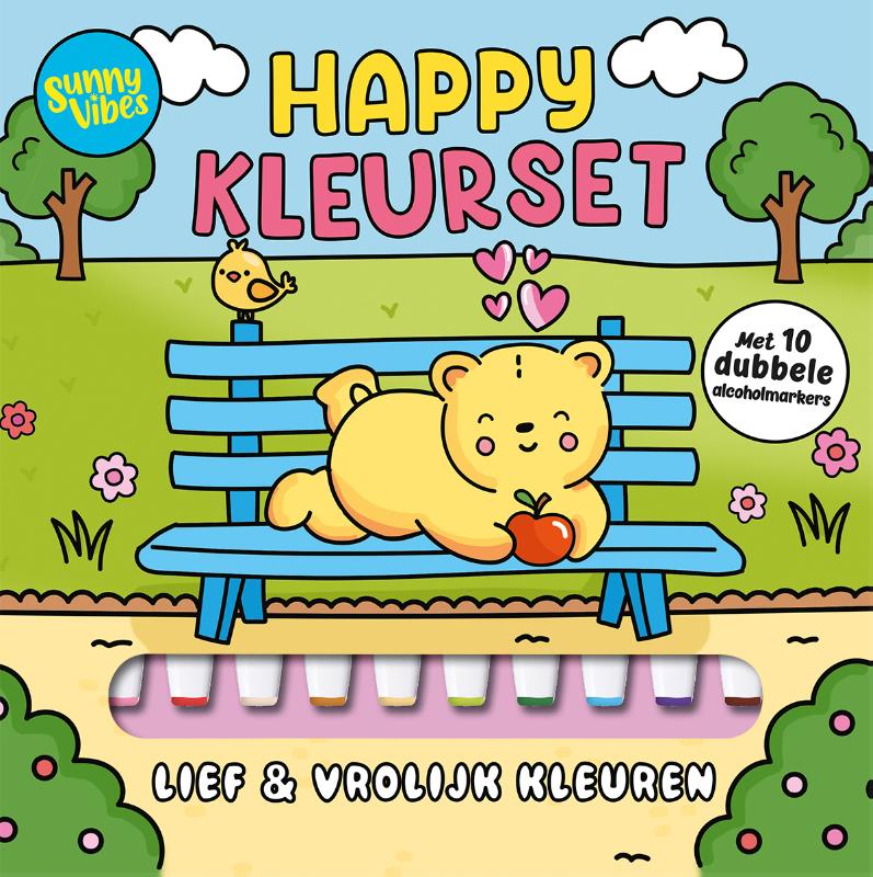 Sunny vibes - Happy kleurset - Lief & vrolijk kleuren