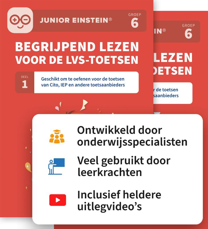 Begrijpend lezen voor de LVS-toetsen - Deel 1 en 2 - Geschikt om te oefenen voor de toetsen van Cito, IEP en andere toetsaanbieders - Inclusief uitlegvideo’s
