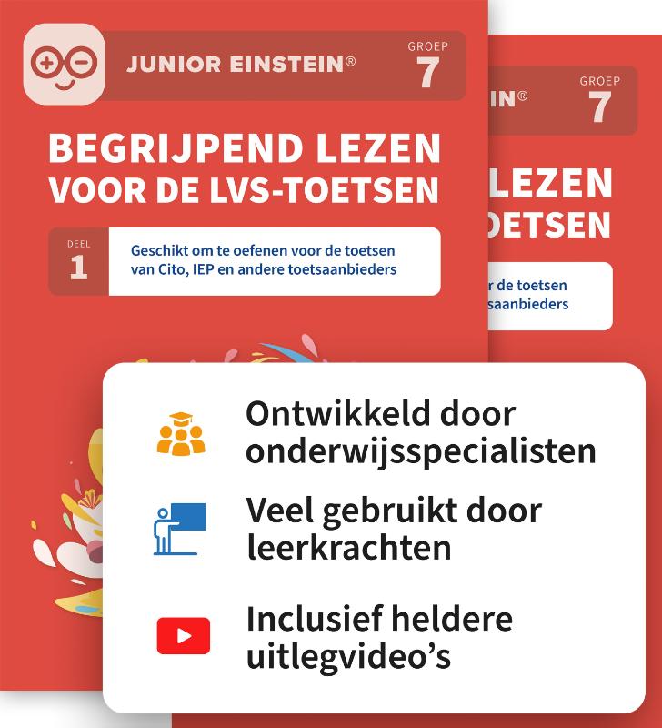 Begrijpend lezen voor de LVS-toetsen - Deel 1 en 2 - Geschikt om te oefenen voor de toetsen van Cito, IEP en andere toetsaanbieders - Inclusief uitlegvideo’s