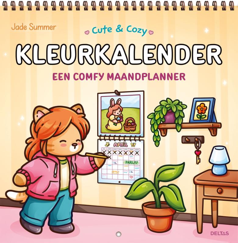 Cute & Cozy Kalender om in te kleuren - Jade Summer