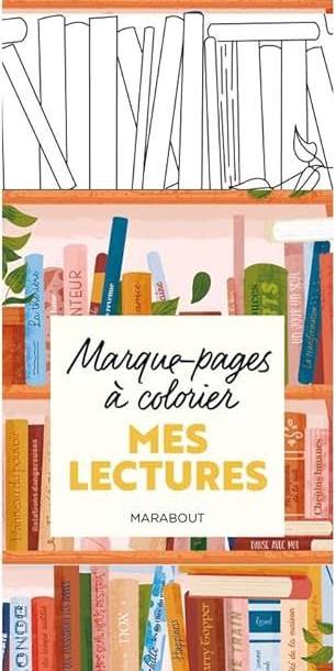 Marquepages Mes Lectures - Boekenleggers om in te Kleuren