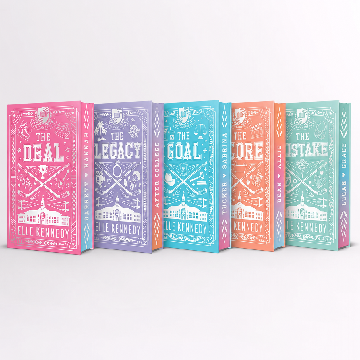 Off-Campus Collector’s Edition – Complete 5-Book Hardcover Set | Elle Kennedy
