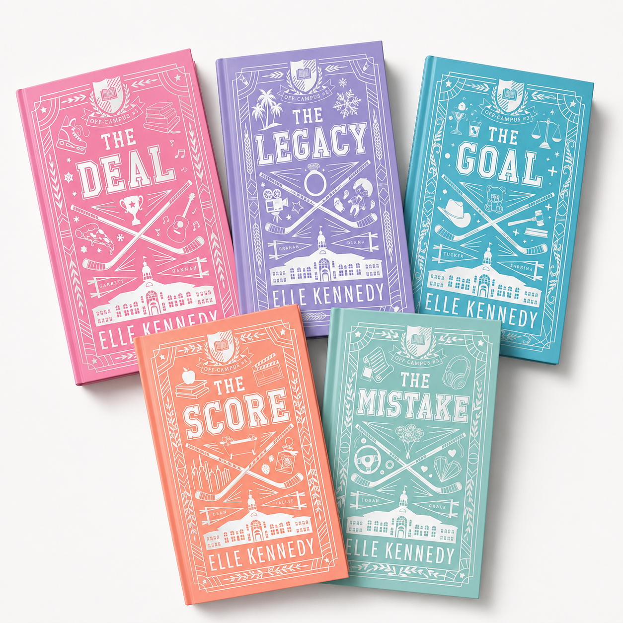 Off-Campus Collector’s Edition – Complete 5-Book Hardcover Set | Elle Kennedy