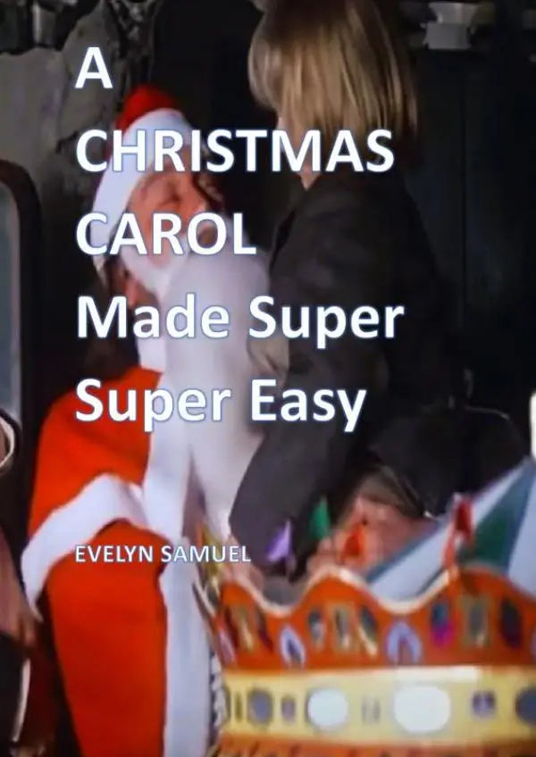 Een feestelijk rood wit kerstman kostuum met een pluizige baard gedragen bij a christmas carol made super super easy