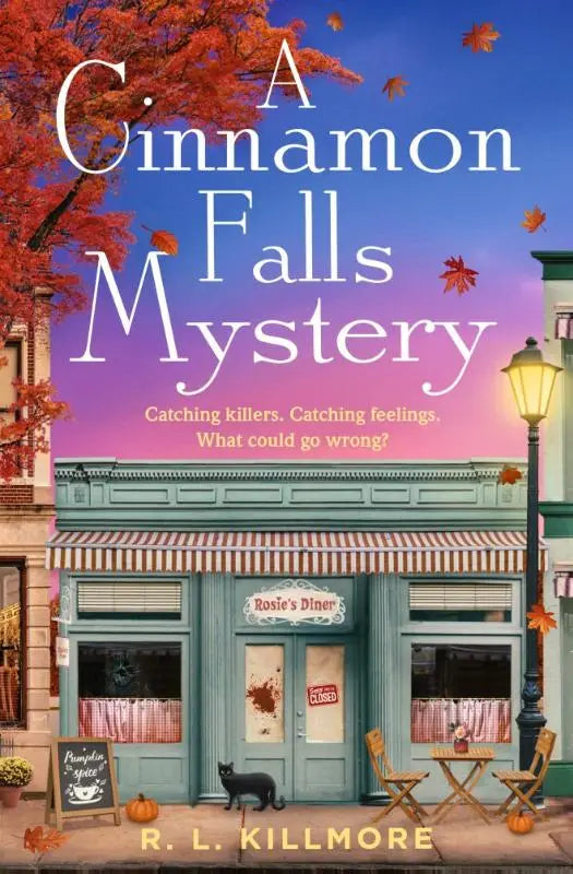 De boekomslag van a cinnamon falls mystery door r met een meeslepende cinnamon falls mystery ideaal voor de herfst