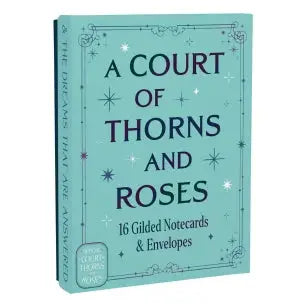 A Court of Thorns and Roses Official Gilded Notecards - 16 Notecards & Envelopes--from the ACOTAR Collection