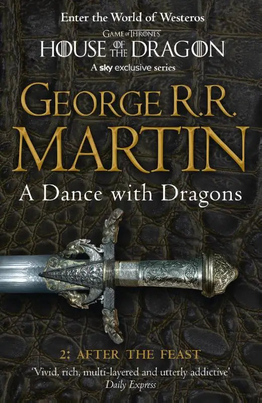 Een ornamenteel zilveren zwaard met gedetailleerd gegraveerd heft uit dance with dragons part 2 after the feast
