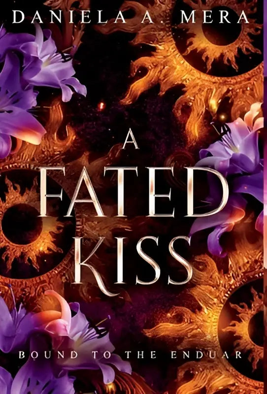 De boekomslag van a fated kiss door daniela a toont een epic adventure romantasy met een avontuurlijk thema
